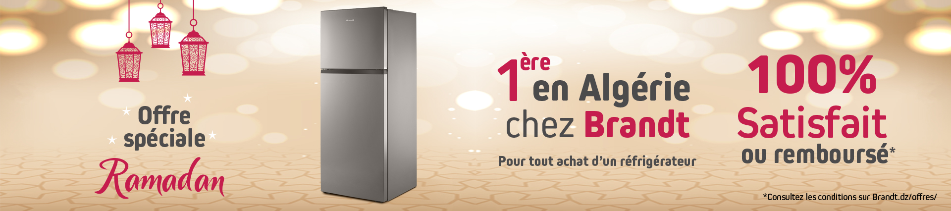 100 % satisfait ou remboursé 